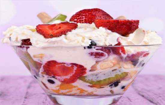 Ice cream withfruit