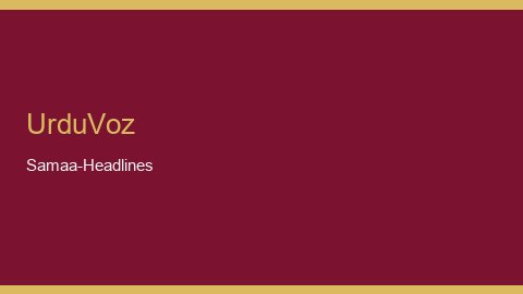Samaa Headlines by Samaa